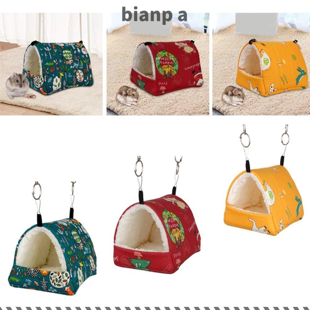 Bianpa หนูแฮมสเตอร์เปลญวนเตียงสบาย House Nest สําหรับนกแก้ว Ferret กระรอก Warm Mat