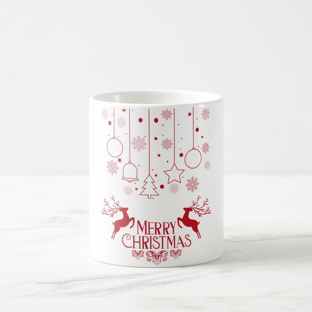 Merry Christmas Coffee Mug ฉบับอ้าง | สองหน้า
