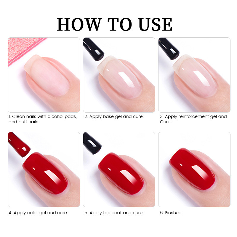 Lilycute 7ML ฟังก์ชั่น เจลที่มีสีสันเล็บเจลกึ่งถาวร Soak Off UV LED เล็บเล็บเล็บเคลือบเงา - รูปที่ 5