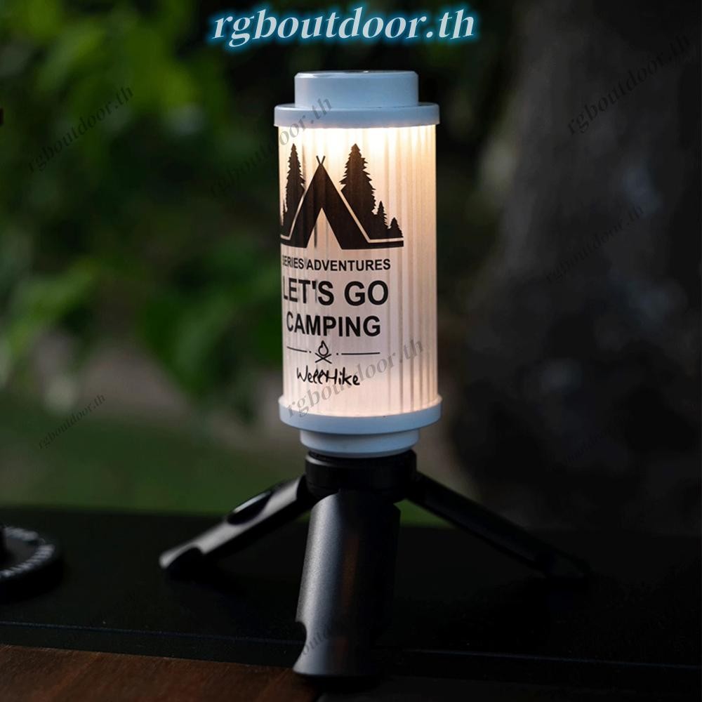จัดส่งในกรุงเทพฯ🚚 ไฟ LED ตั้งแคมป์กลางแจ้ง USB ชาร์จ 4500mAh เต็นท์โคมไฟสําหรับไฟดับ