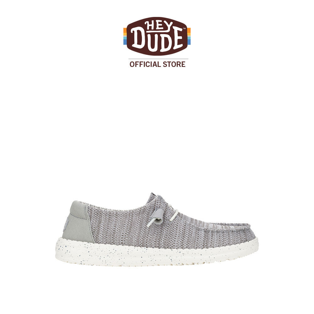 HEYDUDE รองเท้าลำลองผู้หญิง WENDY STRETCH SOX รุ่น 41878-007 - LIGHT GREY