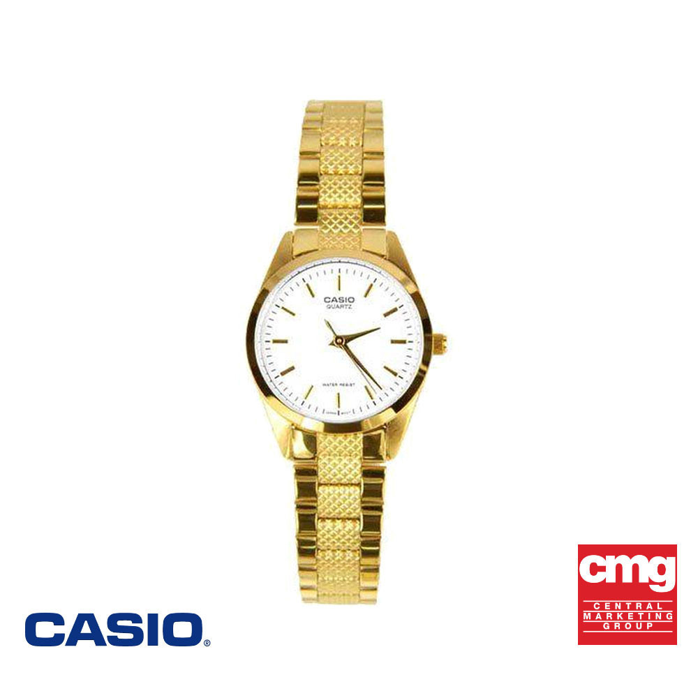 CASIO นาฬิกาข้อมือ CASIO รุ่น LTP-1274G-7ADF วัสดุสเตนเลสสตีล สีขาว