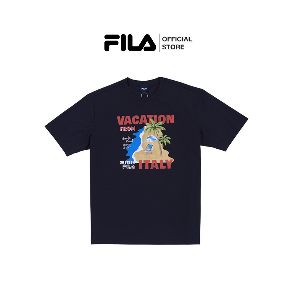 FILA เสื้อยืดแขนสั้นผู้ใหญ่ Summer รุ่น FS2RSG2407X - NAVY