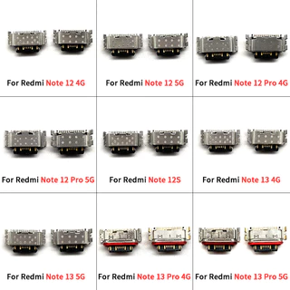 10 ชิ้น Dock Micro Plug USB ชาร์จ Pin Dock พอร์ตสําหรับ Xiaomi Redmi 12C 10A 12 13 13C หมายเหตุ 13 12 Pro Plus 5G ชาร์จ Pin Dock Connector