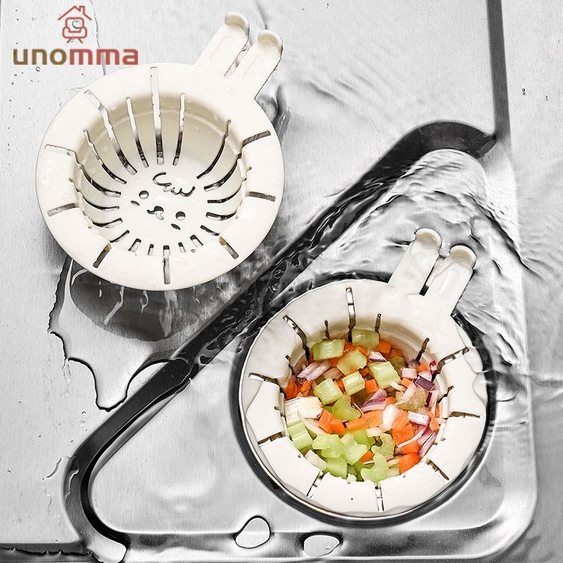 🎈ที่กรองเศษอาหาร พร้อมที่จับ สําหรับอ่างล้างจาน unomma