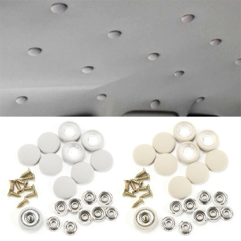 10pcs Car Interior Ceiling Cloth Fixing Screw Cap Car Decoration for Volkswagen vw t5 passat b5 b6 b