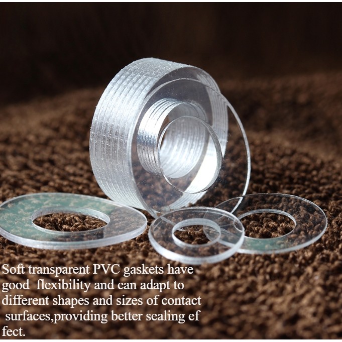 Pvc เครื่องซักผ้าแบน M6 M6.5 M7 M8 M9 M9.2 M10 ~ M28.4 ปะเก็นพลาสติกนุ่มโปร่งใสฉนวนกันความร้อน Paded สกรู WASHER - รูปที่ 3