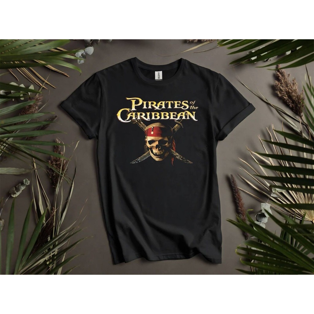 Disney Pirates Of The Caribbean เสื้อยืดเสื้อยืดผู้ชาย Tshirt K272