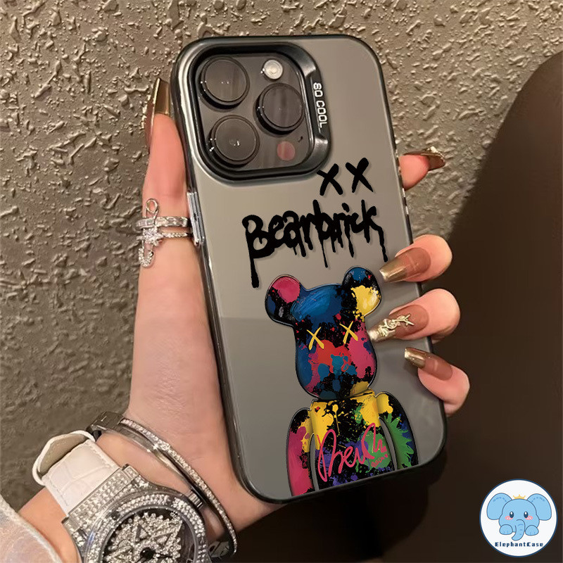 แฟชั่นที่มีสีสันหมีกราฟฟิติเคสOPPO A16 A15 A18 A12 A7 A38 A17 A5s A78 A76 A74 A17K A55 A58 A54 A96 A77s A77 A57 A16s A3s