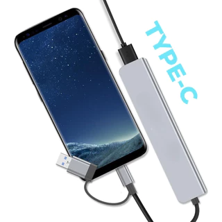 8 in 2 USB hubs Multiport Dock รองรับ TF/PD อ่าน USB 3.5 มม. Audio TYPE C Multi-Port รองรับคอมพิวเตอร์ช่อง TYPE-C ทุกรุ่น