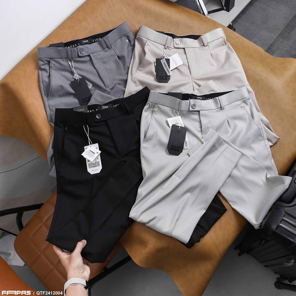 Fapas กางเกงวันผู้ชาย Slimfit ของแท้ทําจากผ้านุ่ม