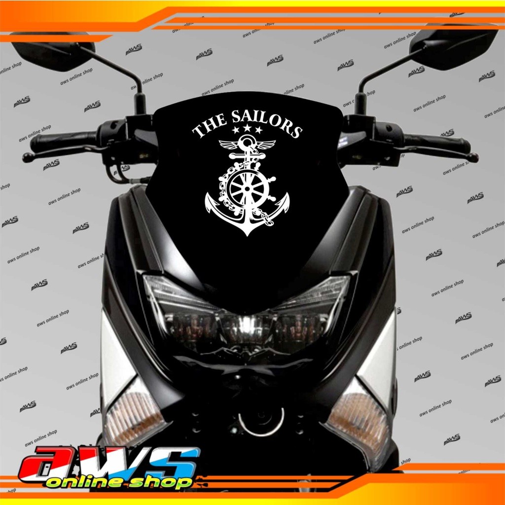 ELVANOS Anchor Visor Sticker ออกแบบที่กําหนดเองฟรี