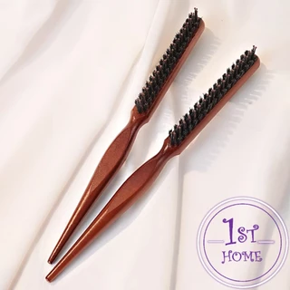 หวีจัดแต่งทรงผมมืออาชีพ ที่จับพลาสติกจับถนัดมือ หวีผมขนแปรงไนลอน Styling comb