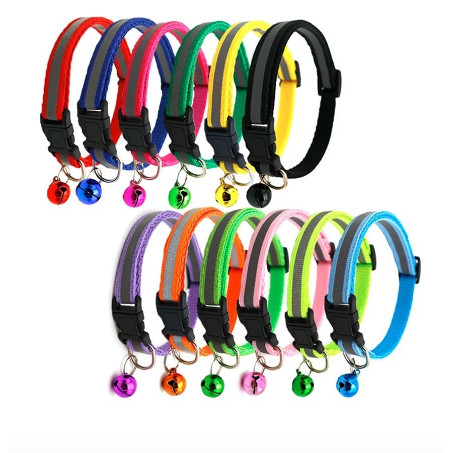 (พร้อมส่งค่ะ)ปลอกคอสุนัข ปลอกคอแมว ปลอกคอสะท้อนแสง ปลอกคอเรืองแสงได้ในตอนกลางคืน CW10 - รูปที่ 2