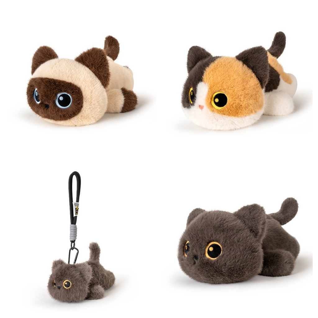 น่ารักนอนแมวของเล่นตุ๊กตาสยามแมวตุ๊กตาตุ๊กตาตุ๊กตาสัตว์ของขวัญวันเกิดของขวัญคริสต์มาสสําหรับเด็กตกแต่งบ้าน