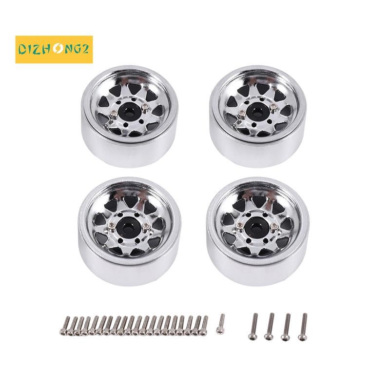 [dizhong2]เหล็ก 1.0 Beadlock ล้อขอบดุมล้อสําหรับ 1/24 RC Crawler รถ Axial SCX24 Deadbolt C10