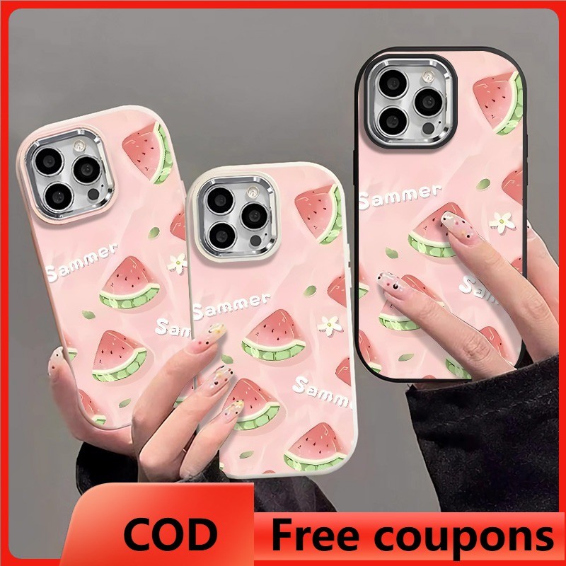 HP แตงโมที่สวยงามเคสโทรศัพท์ OPPO A18/A38 A3S/A5/A12E/C1 A52/A72/A92 A15/A15S/A35 A16/A16S/A54S A17 