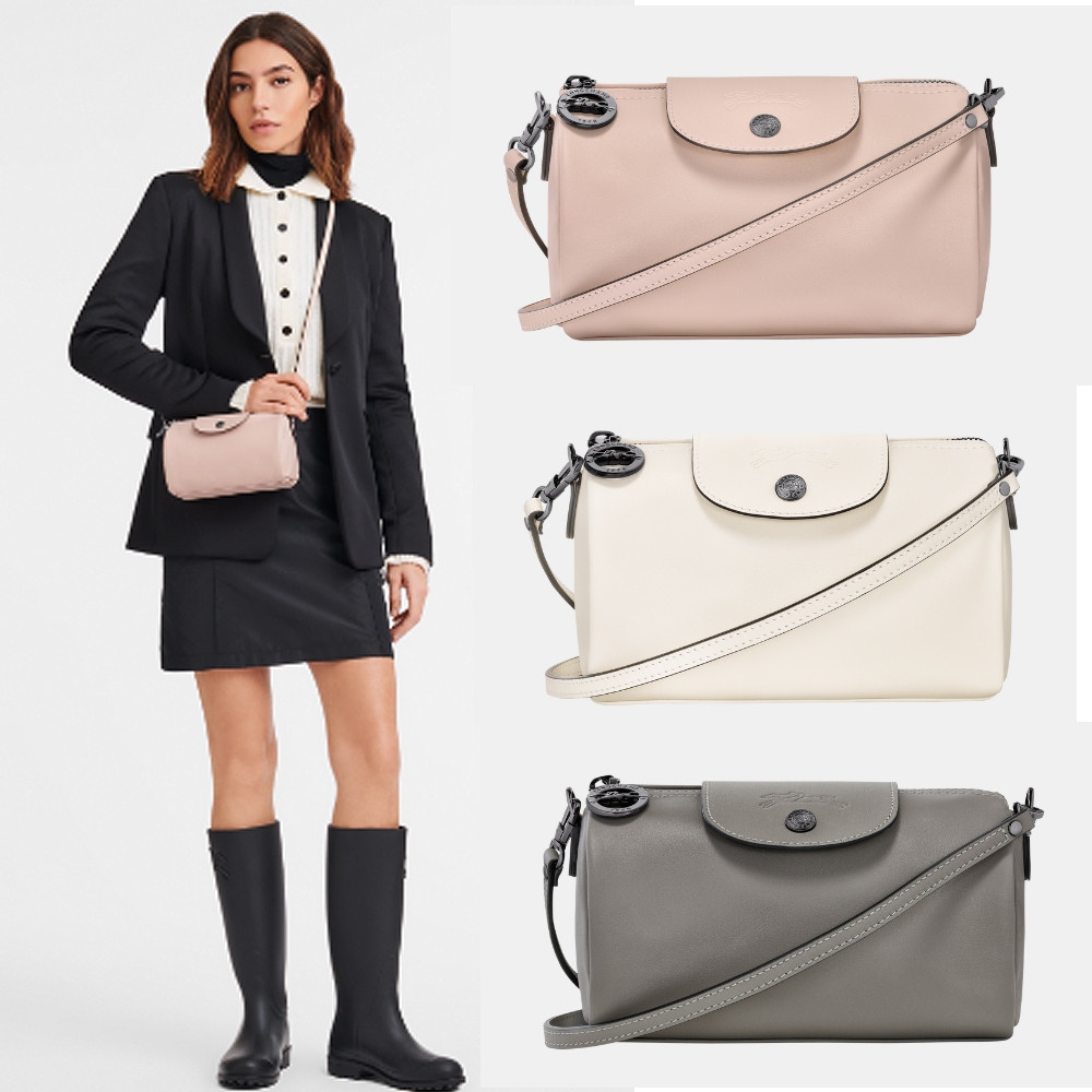 202505 ลองชอง 10255987 LE PLIAGE XTRA XS หนังแท้ผู้หญิงกระเป๋าสะพายขนาดเล็กกระเป๋าสะพายแฟชั่นลําลอง