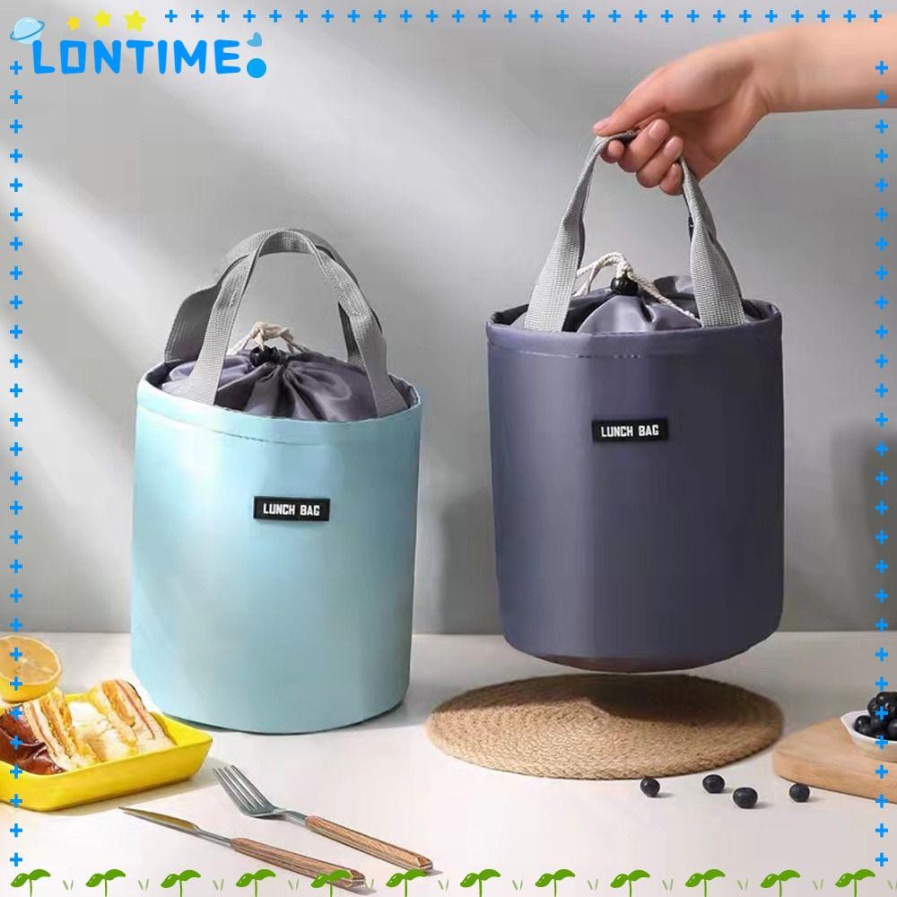 LONTIME กระเป๋าเก็บความร้อนฉนวน Travel Picnic Kids Student Storage Bag กล่องอาหารกลางวัน