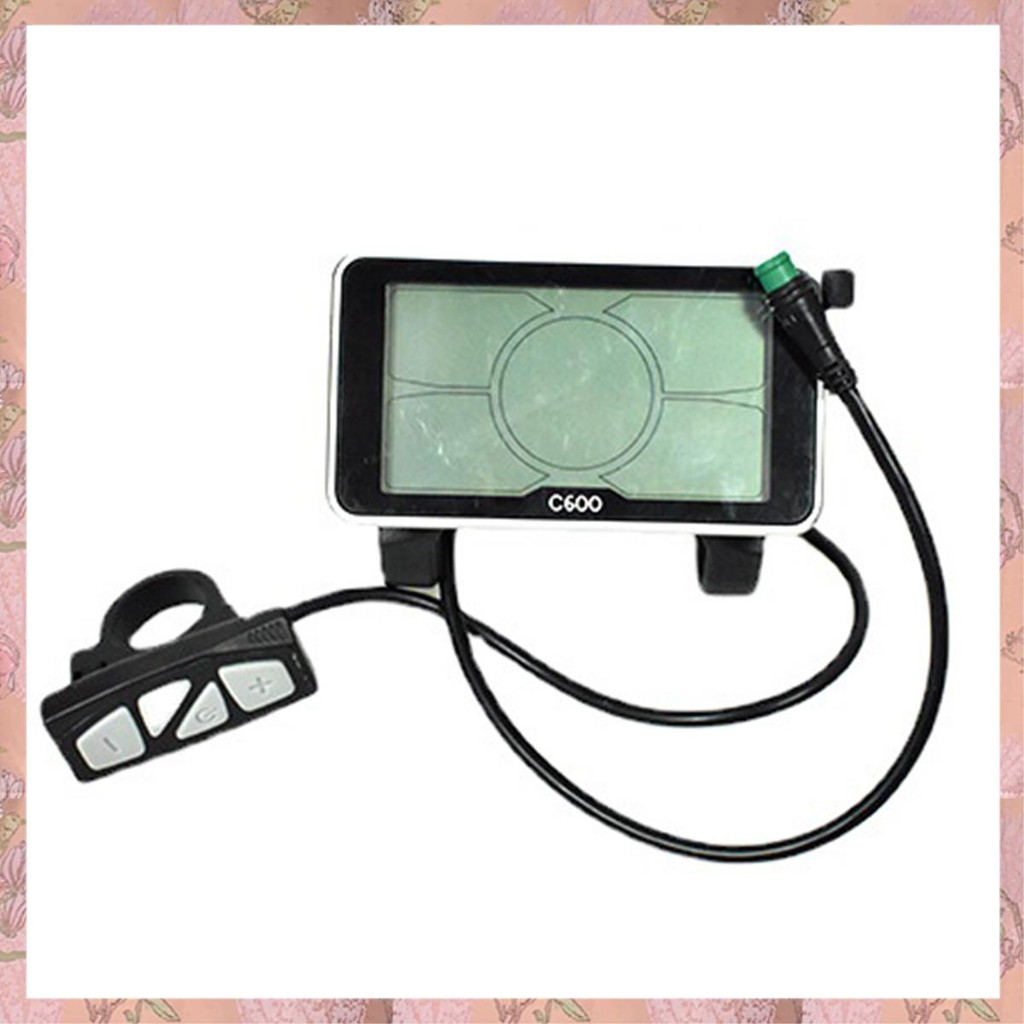 [h3w732xnj.ph] 5S Protocol 24V 36V 48V LCD C600 Big 4 นิ้วหน้าจอขนาดใหญ่ไฟฟ้าจักรยานจอแสดงผลพร้อมขั้