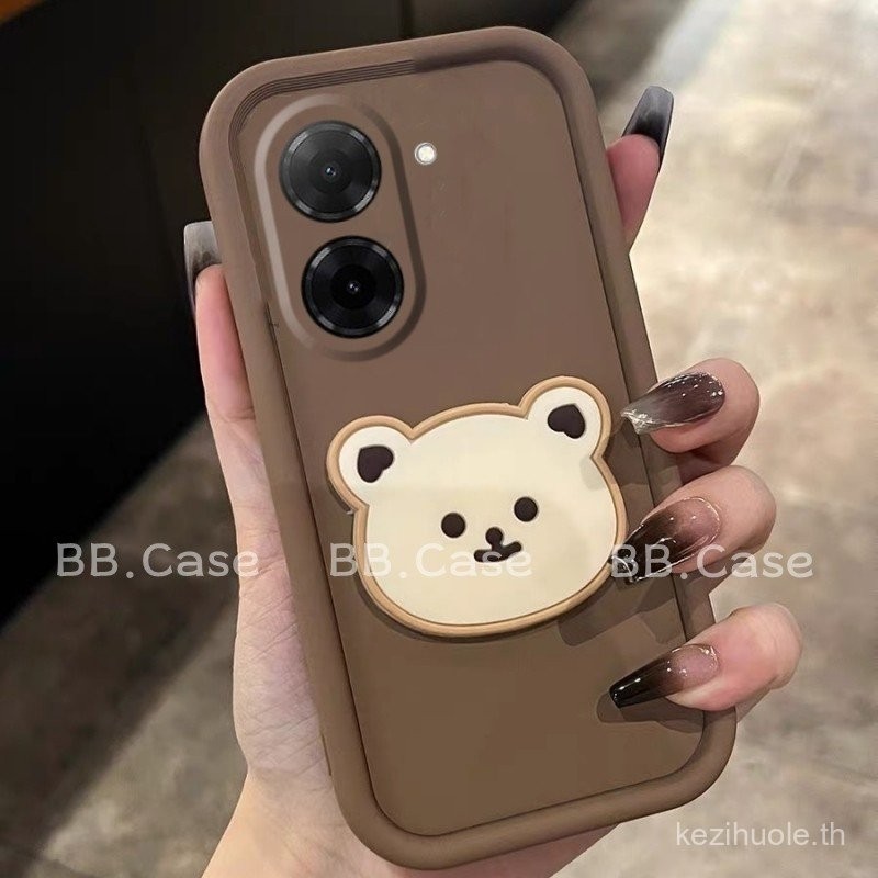 เคสใหม่ Redmi A5 13X POCO C71 X7 F7 M7 Pro Ultra Xiaomi 15 Ultra 5G 4G Ins เคสโทรศัพท์ลายการ์ตูนน่ารัก แฟชั่นเทรนด์ หมีสามมิติ ปกหลังนุ่มกันตกแบบรวมทุกอย่าง