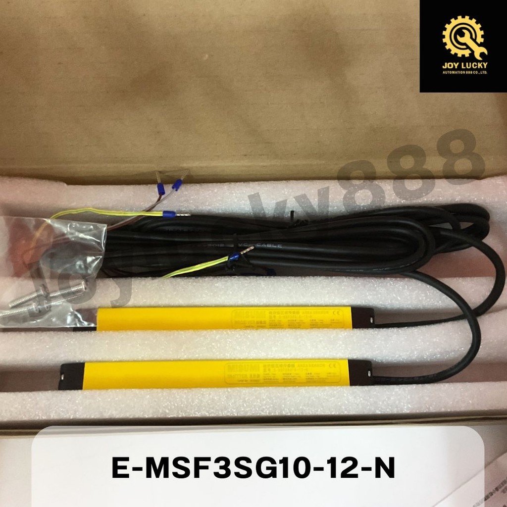 AREA SENSOR E-MSF3SG10-12-N เซนเซอร์ม่านแสง ชนิดบางพิเศษ ระยะตรวจจับ0.1-2.5m