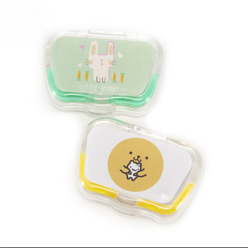 กล่องใส่คอนแทคเลนส์ Contact Companion Case กล่องใส่คอนแทคเลนส์คู่ กล่องใส่แว่นตาพลาสติก HZ511WQ512