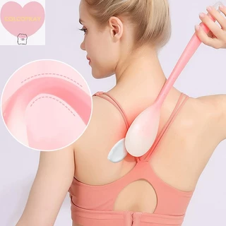 HANHAI Multi-Function Lotion Ointment Applicator ซิลิโคนยาว Body Cleaner แปรงอาบน้ํา Back Applicator TH