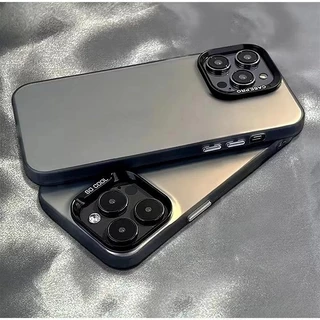 เคสโทรศัพท์มือถือ อะคริลิค ชุบโลหะ เรียบง่ายหรูหรา เคส เคสไอโฟน For iPhone 11 17 13 16 15 14 12 Pro Max XR XSMax 7 8Plus