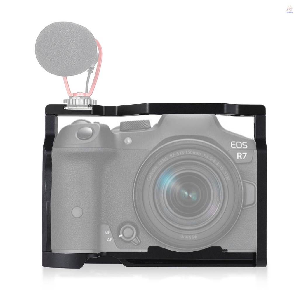 กรงกล้องป้องกันอลูมิเนียมอัลลอยด์พร้อมที่ยึดรองเท้าเย็น Arca Quick Release Slot ปริมาณ 1/4in และ 3/8