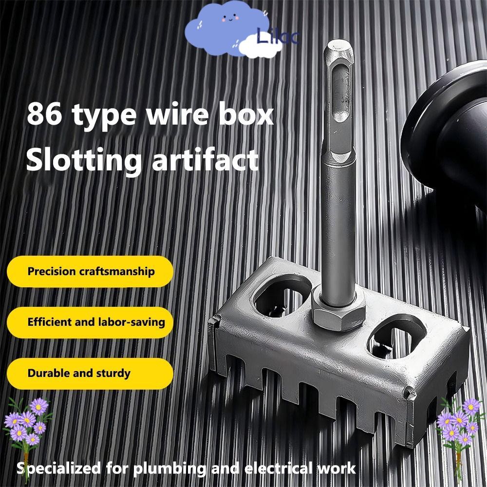 LILACS Square Hole Punch เจาะ,สี่เหลี่ยมผืนผ้าเครื่องมือแบบพกพา Square Hole Punch, Multi-function Sq