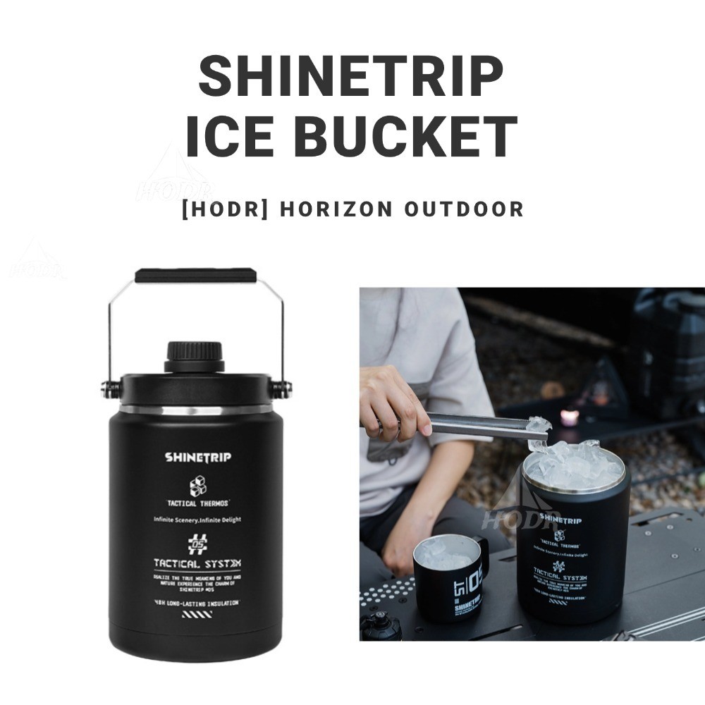 [HODR] ShineTrip Tactical ถังน้ําแข็งฉนวนสุญญากาศ 2 ลิตร – กักขังเย็น/ร้อน 48 ชม. สแตนเลส 304 ผนังคู่พร้อมที่จับอลูมิเนียม CNC & ฝาปิดสกรูป้องกันการรั่ว