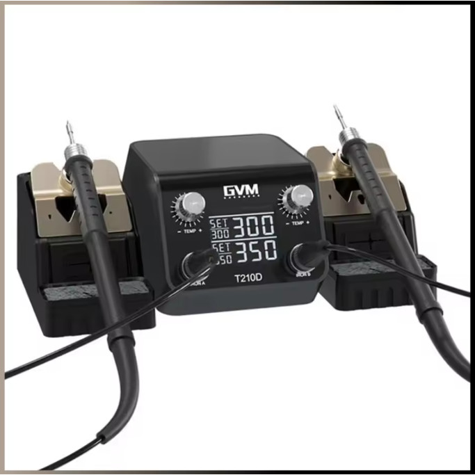 หัวแร้งบัดกรีคู่พร้อมที่จับc210 GVM/T210D