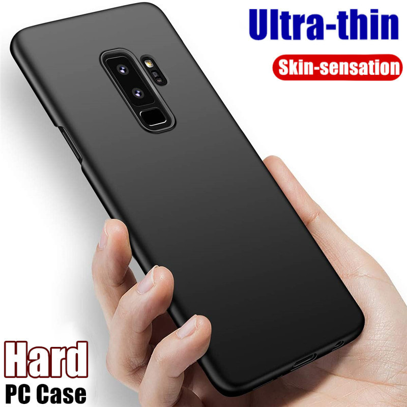 CASE SAMSUNG S9 / S9 PLUS SILICONE SLIM MATTE SLIT FIT CASE CLEAR ANTI SHOCK PNEW