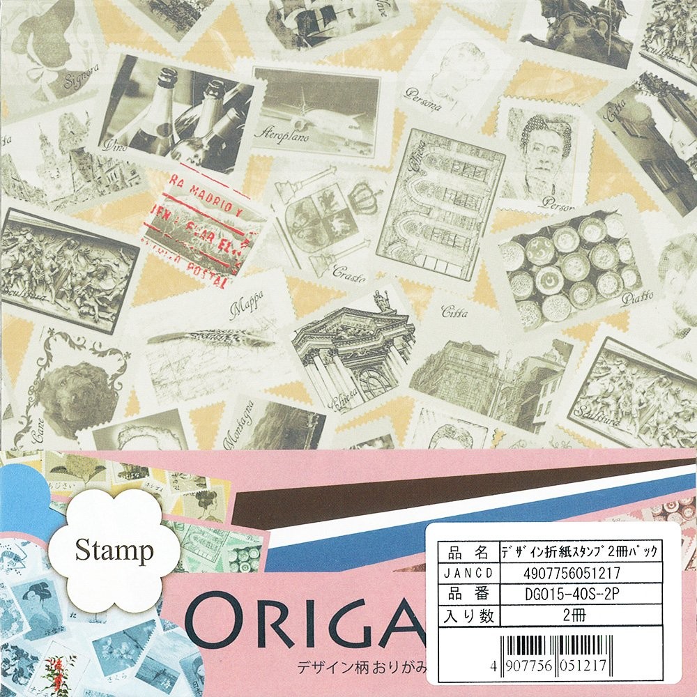 Ehime Paper Craft Origami Design Pattern Double-Sided Paper 15cm Square 2-Pack