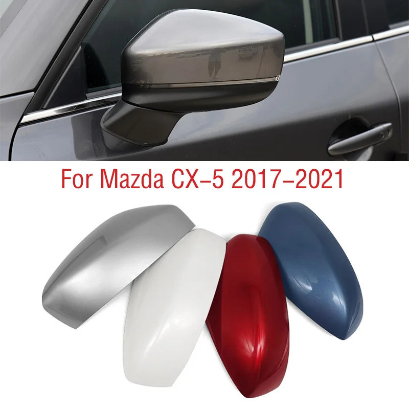 สำหรับ Mazda CX-5 CX5 ปี 2017 2018 2019 2020 2021 ฝาครอบกระจกมองหลังรถยนต์ ฝาปิด กระจกมองข้าง กระจกม