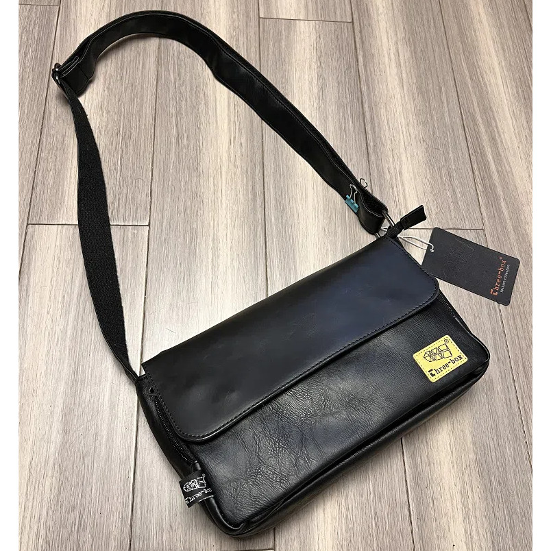 🌞SUNWISH🌞 -Threebox - No.3571 พลัสขนาดกันน้ำทนทานหนังกระเป๋าสะพายสำหรับผู้ชาย - รูปที่ 3