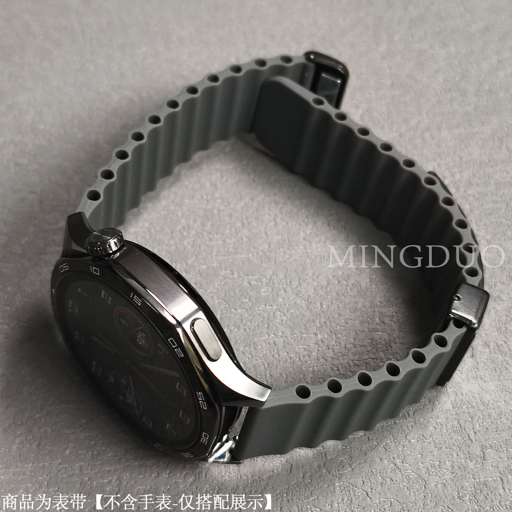 สายรัดข้อมือซิลิโคน 22 มม. เหมาะสําหรับ Huawei Watch gt5/gt4/gt3/gt2/gt5pro 46 มม.กีฬาหัวเข็มขัดแม่เหล็ก watch4/PRO สายคล้อง 20 มม.Universal - รูปที่ 5