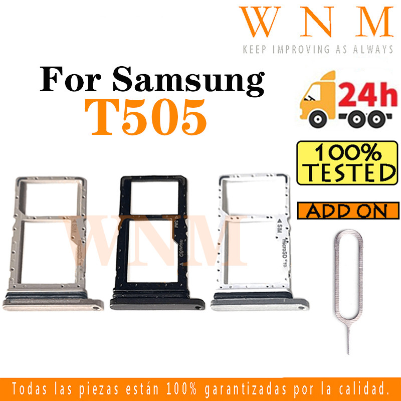 สําหรับ Samsung Galaxy Tab A7 10.4 T500 T505 ถาดซิมการ์ดซิมการ์ดสล็อตผู้ถือการ์ด Reader SD Slot Adap