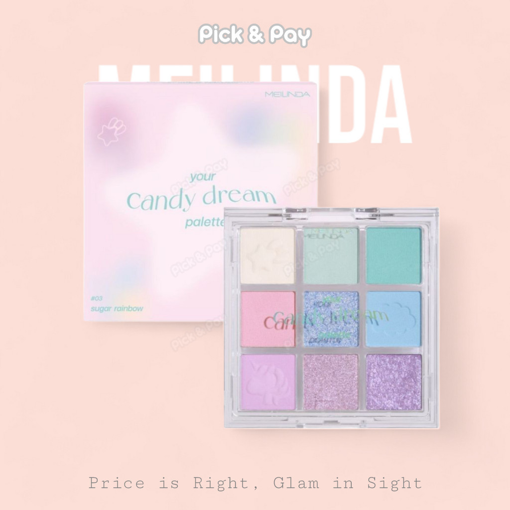 MEILINDA your candy dream palette อายแชโดว์ พาเลทท์ นุ่ม ละมุน (MC3126)