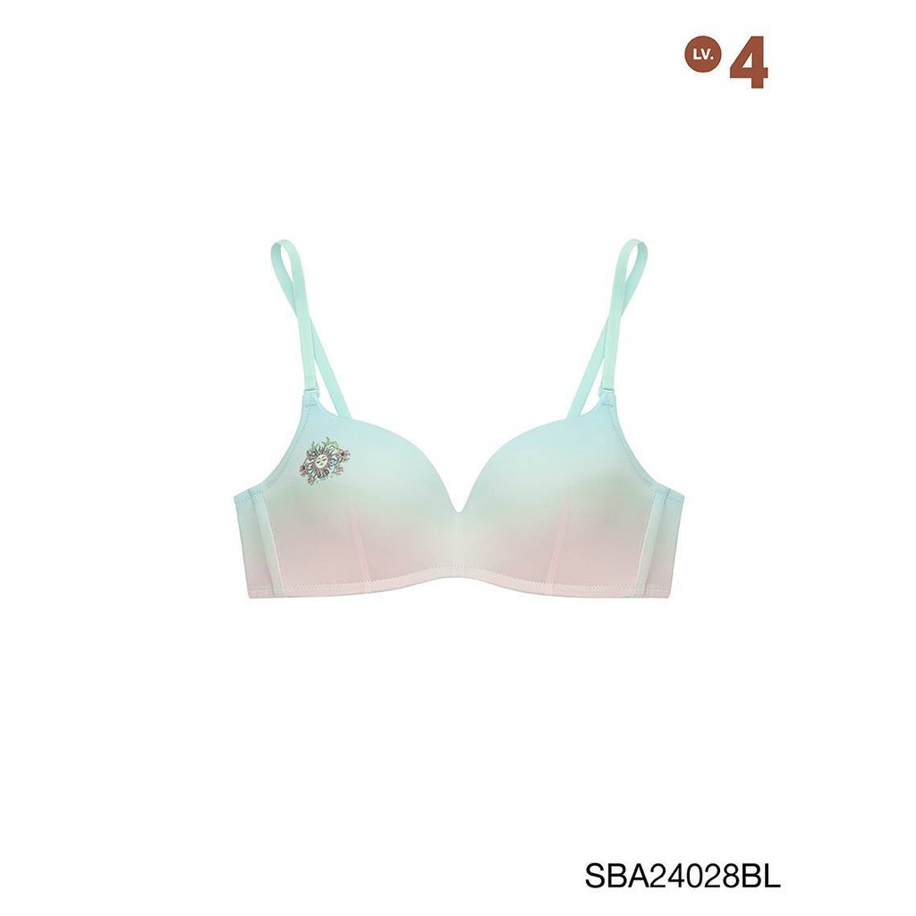 Sabina Doomm Doomm Level 4 เสื้อชั้นใน  ไร้โครง รหัส SBA24028BL - สีฟ้า