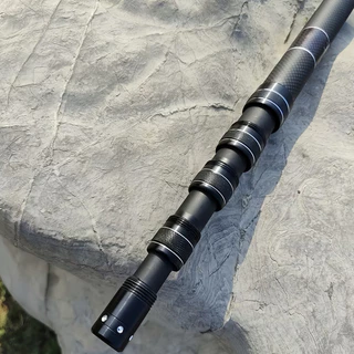 【FU】ด้ามสวิง 2.1～7m สวิงยืดหดได้ สวิงตักปลาCarbon Dip Net Rod ใช้สําหรับ Dip Fish Ultra-Light หดตัวความยาวเพียง 65 ถึง 75 ซม.