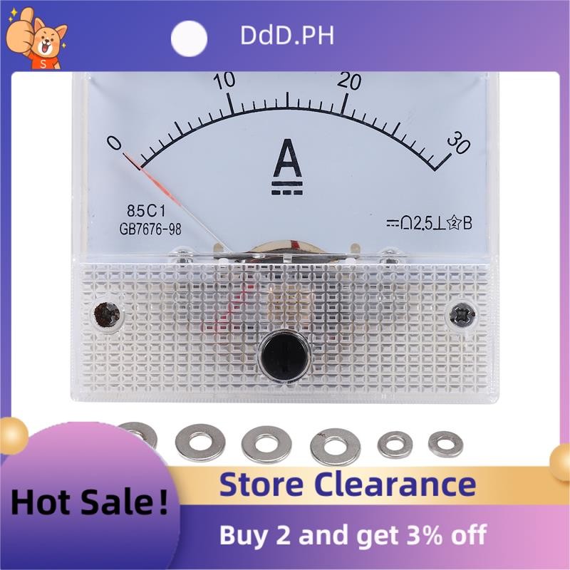 85c1-a Dc Analog Ampere Meter แผงเครื่องวัด 30A Amp Gauge Current Mechanical Ammeters