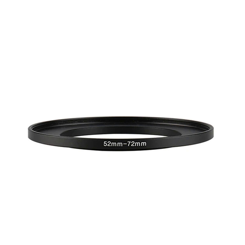 Aluminum Black Step Up Filter Ring 52mm-72mm 52-72 mm 52 to 72 Filter Adapter Lens Adapter for Canon