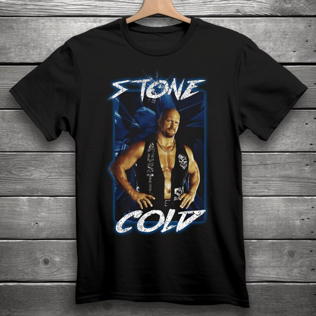 เสื้อยืดมวยปล้ํา Stone Cold Steve Austin Wwe