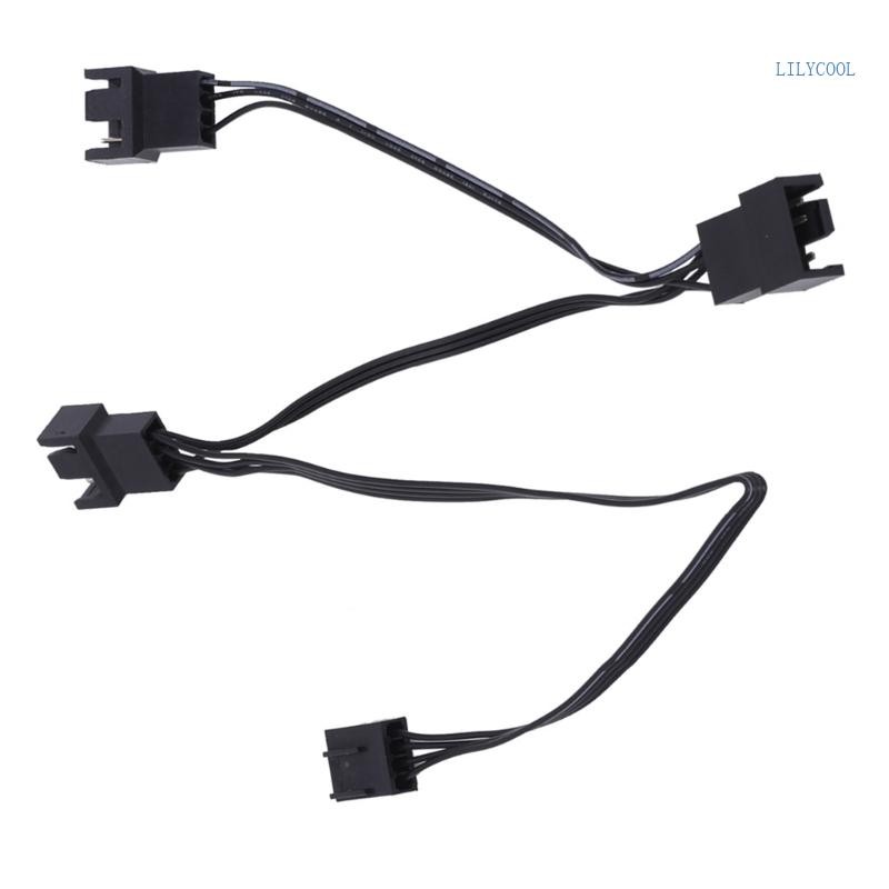 CH* เคสคอมพิวเตอร์พัดลมอะแดปเตอร์สายไฟ 4 Pin ถึง 3 Way PWM Splitter 4Pin PWM พัดลมสายแยกพัดลมควบคุมความเร็ว