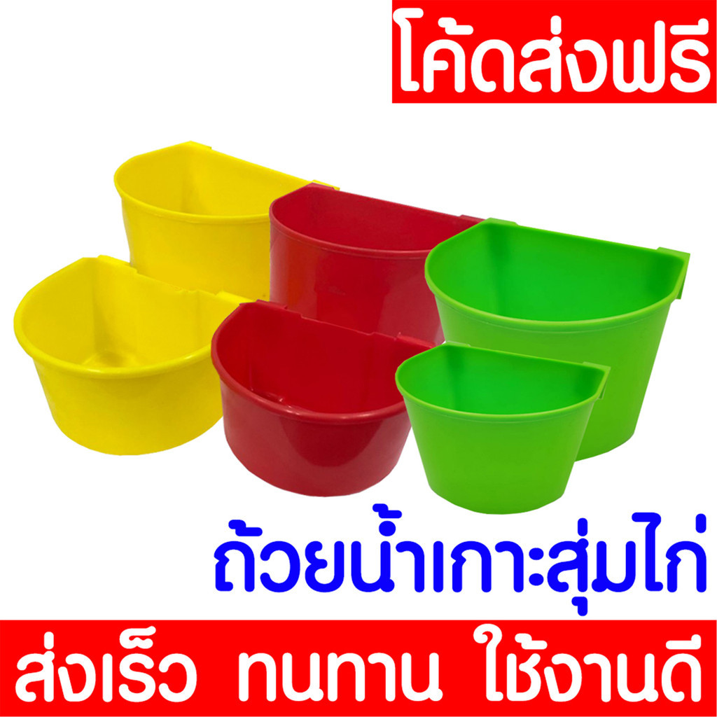 ค่าส่งถูก* ถ้วยน้ำไก่ ถ้วยน้ำเกาะสุ่มไก่ นก ไก่ชน เกาะสุ่ม เลี้ยงนก เลี้ยงไก่ clearance