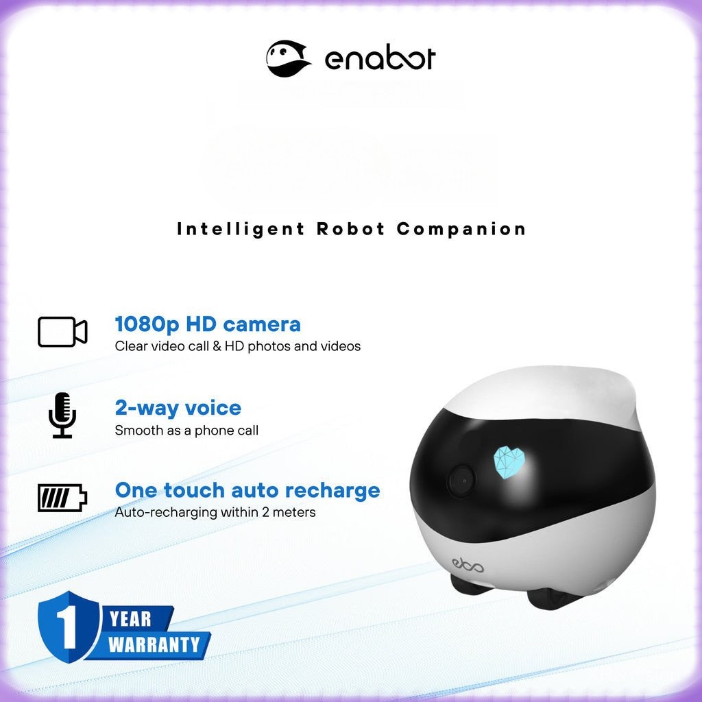 Enabot EBO SE / AIR Smart WIFI Companion Family Robot Monitor FHD พร้อมกล้องรักษาความปลอดภัยเสียง