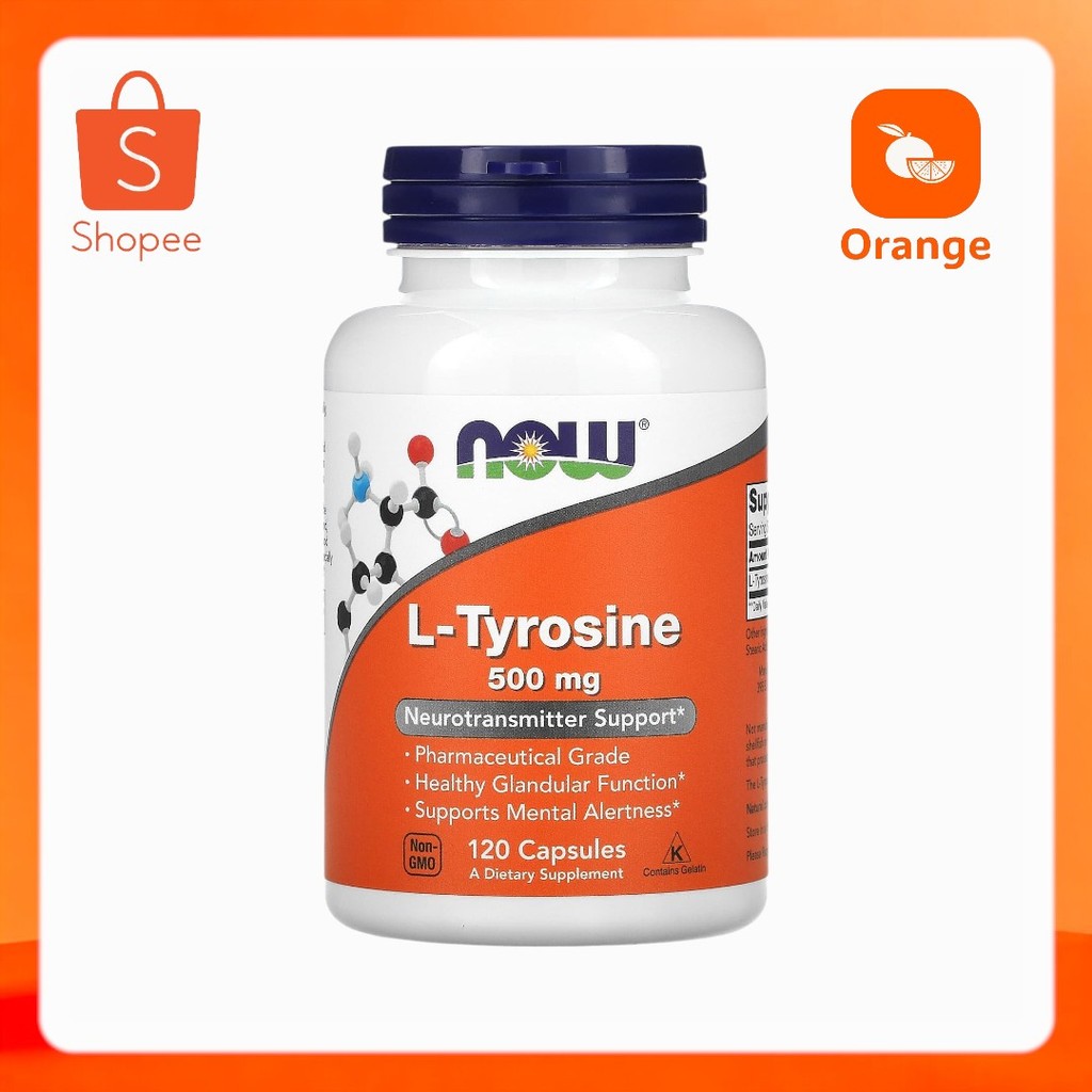 NOW Foods, L-Tyrosine, 500 mg, 120 Capsules