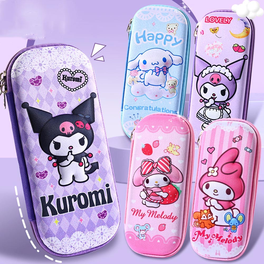 พร้อมส่ง กระเป๋าดินสอ กล่องดินสอ รูปการ์ตูน 3D มีที่ใส่หลายช่อง กันน้ำ